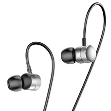 Baseus In-Ear Earphones Encok 3.5mm with Mic H04, Silver