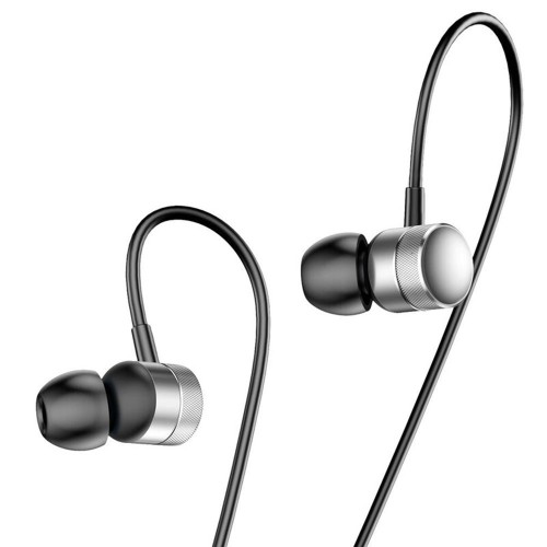 Baseus In-Ear Earphones Encok 3.5mm with Mic H04, Silver