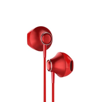 Baseus Half In-Ear Earphones Encok 3.5mm with Mic H06, Red