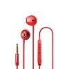 Baseus Half In-Ear Earphones Encok 3.5mm with Mic H06, Red