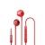 Baseus Half In-Ear Earphones Encok 3.5mm with Mic H06, Red