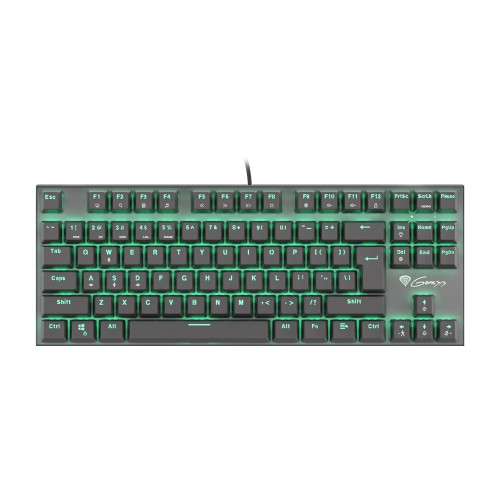 Genesis Mechanical Keyboard Thor 300 TKL, US Layout, Green Backlight, Blue Outemu Switch