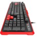 Genesis Keyboard Rhod 110, RU Layout, Red