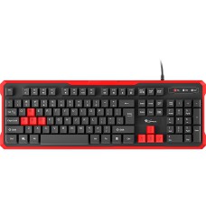 Genesis Keyboard Rhod 110, RU Layout, Red