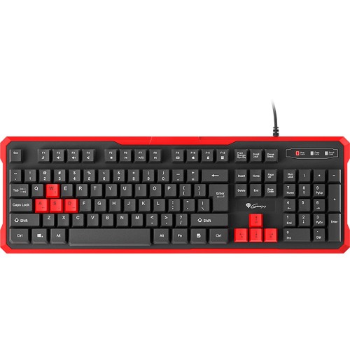 Genesis Keyboard Rhod 110, RU Layout, Red
