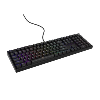 Genesis Mechanical Keyboard Thor 404 US Layout RGB Backlight Mechanical Black Gateron Yellow Pro