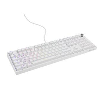 Genesis Mechanical Keyboard Thor 404 US Layout RGB Backlight Mechanical White Gateron Yellow Pro
