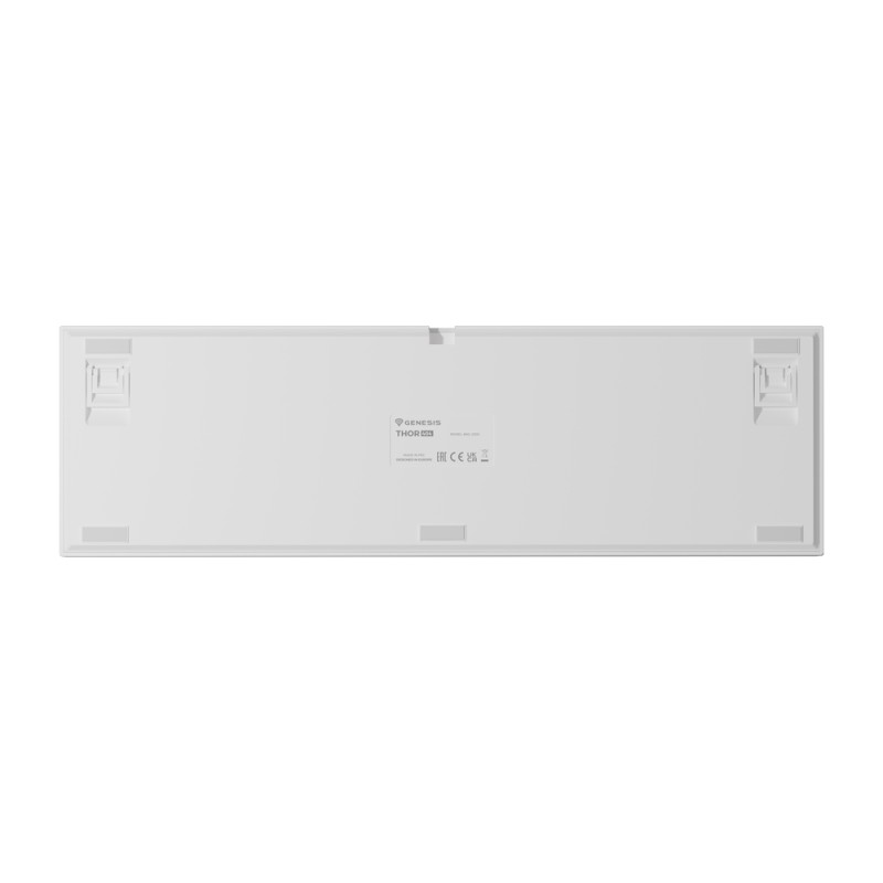 Genesis Mechanical Keyboard Thor 404 US Layout RGB Backlight Mechanical White Oetemu Peach Silent