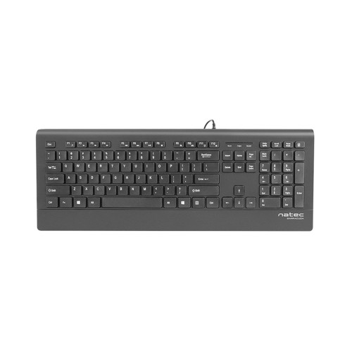 Natec Keyboard Barracuda Slim, US Layout