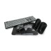 Natec Wireless Combo Keyboard+Mouse+Mouse Pad+Speakers Tetra, Black/Grey
