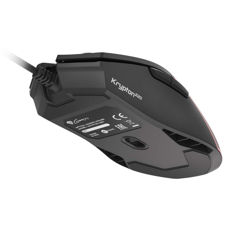 Genesis Mouse Krypton 220, 6400 DPI, RGB Illuminated, With Software, Black