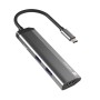 Natec Fowler Slim Usb-C Multiport Adapter 4 In 1  2x Usb 3.0 Hub, Hdmi 4k, Usb-C PD