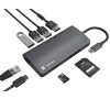 Natec Fowler Plus Hub Usb-c Multiport Adapter 8 In 1 Natec Fowler 2 V2 3x Usb 3.0 Hub, Hdmi 4k, Usb-C, Rj45, Sd, Micro Sd