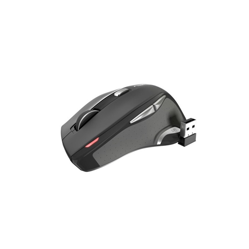 Natec Mouse Jaguar, 2400 DPI, Optical Wireless, Blue Sense, Black-Grey