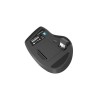 Natec Mouse Jaguar, 2400 DPI, Optical Wireless, Blue Sense, Black-Grey
