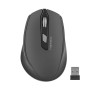 Natec Mouse Siskin, 2400 DPI, Optical Wireless, Black-Grey