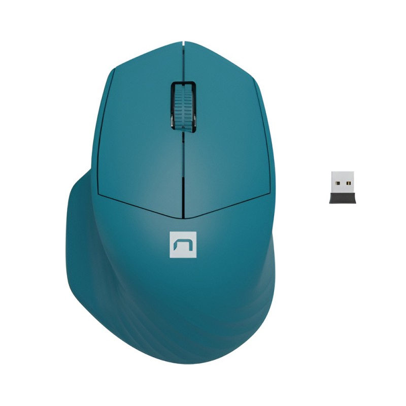 Natec Mouse Siskin 2 Silent Wireless 1600DPI Bluetooth 5.0 + 2.4GHz Blue