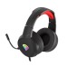 Genesis Headset Neon 200, Stereo, Microphone, RGB Backlight, Black-Red