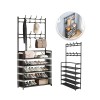 Organize Your Entryway with our 5-Tier Shoe Rack and Hanger, Holds up to 20 Pairs of Shoes.(Black, 5-Tier)