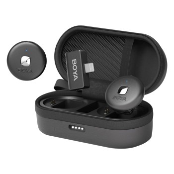 Boya Wireless Microphone Dual-Channel System (Omic-D-B), Lightning Jack, Black