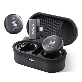 Boya Wireless Microphone Dual-Channel System (Omic-D-B), Lightning Jack, Black