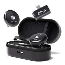Boya Wireless Microphone Dual-Channel System (Omic-U-B), Type-C Jack, Black