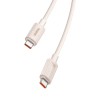 Baseus Cable Habitat Series Type-C to Type-C 5A 100W 1m, Wheat Pink