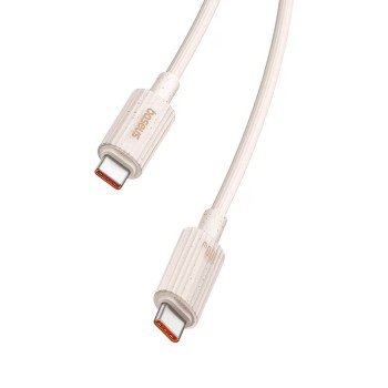 Baseus Cable Habitat Series Type-C to Type-C 5A 100W 1m, Wheat Pink