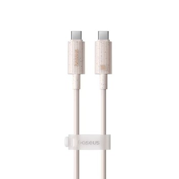 Baseus Cable Habitat Series Type-C to Type-C 5A 100W 1m, Wheat Pink