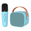 KTV Portable Karaoke Set Microphone and Speaker P2, 6W, Blue 