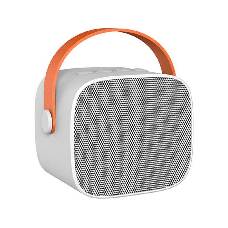 KTV Portable Karaoke Set Microphone and Speaker P2, 6W, White 