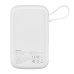 Baseus Power Bank Qpow Pro 10000mAh, 20W PD with cable Type-C 0.3m, White