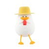 Cute Series Night Light Duck With A Hat, White