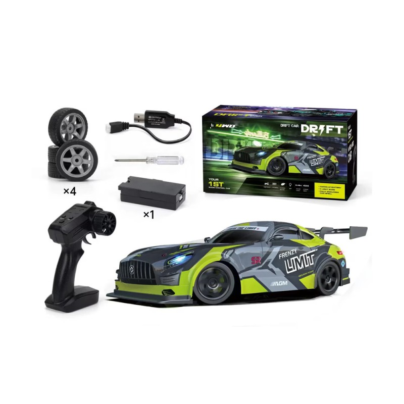 RC Drift Car AMG Scale 1:16, 4WD, 2,4GHZ, Gray