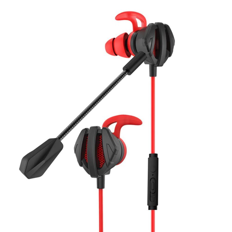 Remax Headphone Type-c RM-755 Gaming, Black-Red