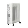 Raf Oil Radiator + Turbo Fan R.0929W, 9 Sections, 2400W, White