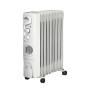 Raf Oil Radiator + Turbo Fan R.0929W, 9 Sections, 2400W, White