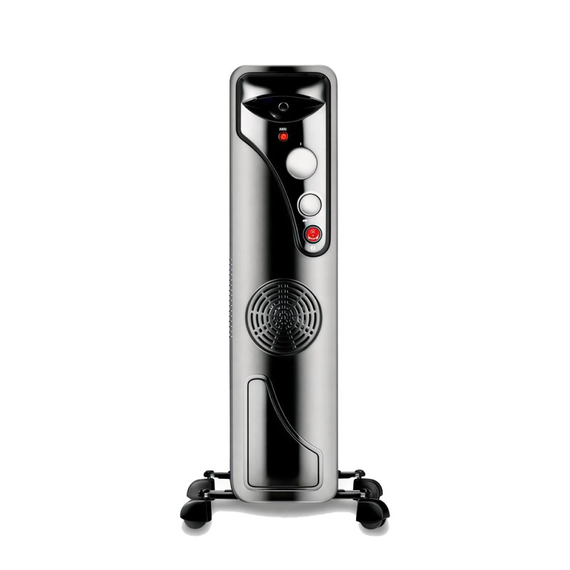 Raf Oil Radiator + Turbo Fan R.1129B, 11 Sections, 2900W, Black