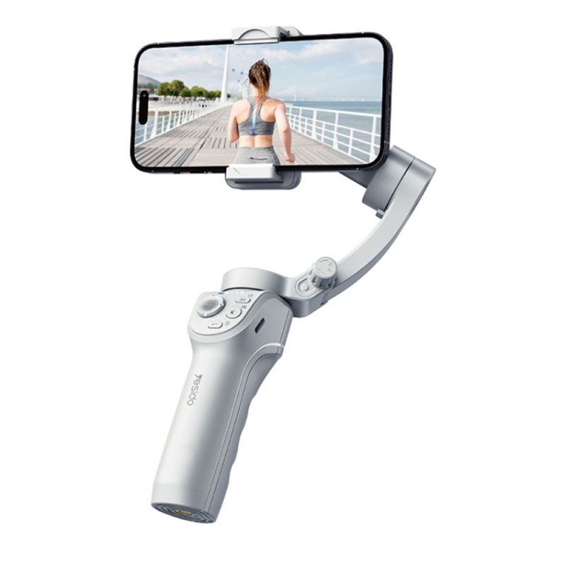Yesido Phone Gimbal Stabilizer 360 Ai Auto Face Tracking (SF18), White