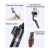 Yesido Bluetooth 5.0 Selfie Stick+ Gimbal 360°,Tripod Foldable Stabilizer 400mAh 70cm (SF28), Black