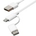Xiaomi Mi Cable 2 in1 Type-A to MicroUSB/ Type-C 100cm, White