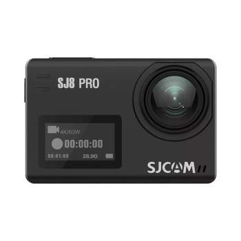 SJCAM Action Camera SJ8 PRO, Sixaxis Gyro Stabilizer, Waterproof Case, 4K60fps, Battery: 1200mAh, WiFi: 5GHz, 2.4GHz, Black
