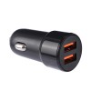 SKYDOLPHIN Car Charger 2*USB-A 15W SZ29, Black