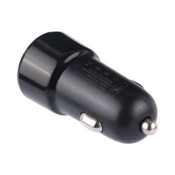 SKYDOLPHIN Car Charger 2*USB-A 15W SZ29, Black