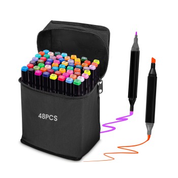 Set of Markers 48 Colors SKETCHMARKER for Drawing and Sketching, Double-Sided