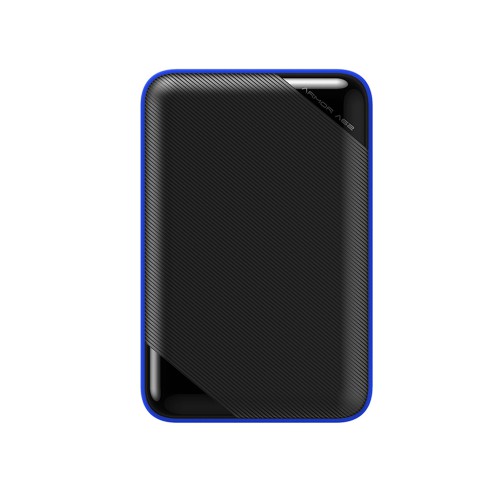 2.5” External HDD 2.0TB (USB3.2) Silicon Power Armor A62 Game Drive, Black/Blue, Rubber + Plastic, Military-Grade Protection MIL-STD 810G 516.7 Proced