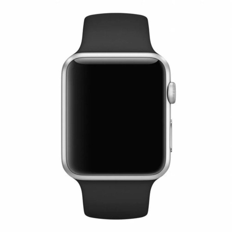 Silicon Apple Watch Strap 38/40/41mm M/L Black