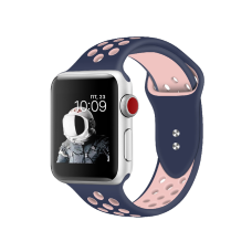 Sport Apple Watch Strap Silica Gel 42/44/45mm M/L Blue Rose