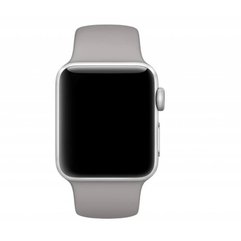 Silicon Apple Watch Strap 42/44/45mm M/L Gray