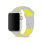 Sport Apple Watch Strap Silica Gel 42/44/45mm M/L Gray Yellow